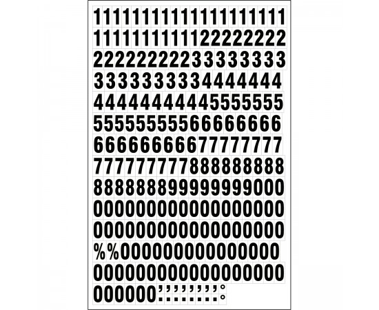 MAGNETIC NUMBERS BLACK ON WHITE 18/23MM Bir yaprakta Mıknatıslı Sayılar MAGNETIC NUMBERS BLACK ON WHITE 18/23MM Bir yaprakta Mıknatıslı Sayılar