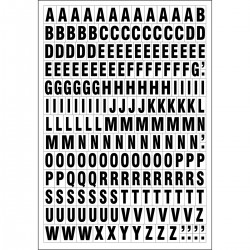 MAGNETIC LETTERS WHITE 18/23MM Bir yaprakta Mıknatıslı Harfler