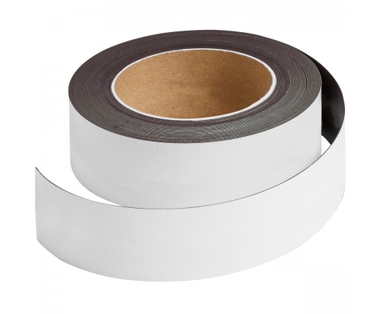 MAGN TAPE WRITE ON/WIPE WH 50MMX10M Rulo üzerine yazılabilir/silinebilir mıknatıslı şeritler MAGN TAPE WRITE ON/WIPE WH 50MMX10M Rulo üzerine yazılabilir/silinebilir mıknatıslı şeritler