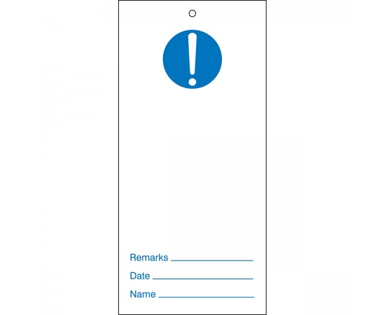 TAG-BLANK BLUE-75*160 Etiketleme: Uyarı Etiketleri TAG-BLANK BLUE-75*160 Etiketleme: Uyarı Etiketleri