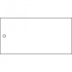 TAG-F-BLANCO WIT-75X150MM Kalite ve Malzeme Kontrol Yapışkansız Etiketleri