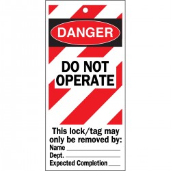 TAG-DANGER -DO NOT OPERATE-160*75 10/paket Uyarı Etiketleri: Makineyle İlgili Riskler