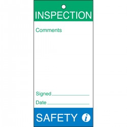 Tag-Inspection-Safety-160*75 Bakım ve Kalite Yapışkansız Etiketleri