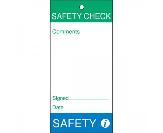 Tag-Safety Check-Safety-160*75 Bakım ve Kalite Yapışkansız Etiketleri Tag-Safety Check-Safety-160*75 Bakım ve Kalite Yapışkansız Etiketleri