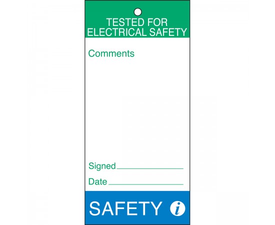 Tag-Tested for electrical safety-160*75 Bakım ve Kalite Yapışkansız Etiketleri Tag-Tested for electrical safety-160*75 Bakım ve Kalite Yapışkansız Etiketleri