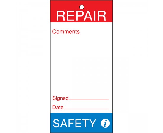 Tag-REPAIR-Safety-160*75 Bakım ve Kalite Yapışkansız Etiketleri Tag-REPAIR-Safety-160*75 Bakım ve Kalite Yapışkansız Etiketleri