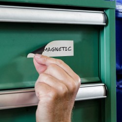BLANK MAGNETIC LABELS B-859 38.5X108MM Boş Yazılabilir Mıknatıslı Etiketler