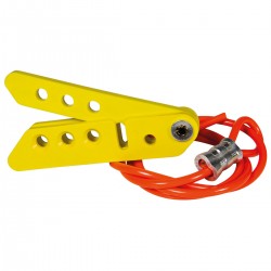 SCISSOR LOCKOUT: YELLOW SCISSOR LOCK W/3 Scissor-Lok, 0,91 m Kablo ile