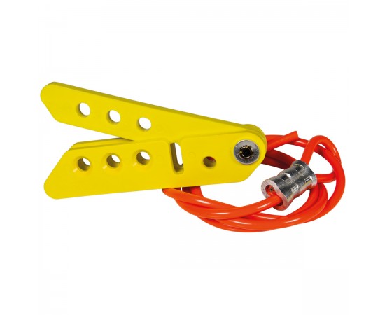 SCISSOR LOCKOUT: YELLOW SCISSOR LOCK W/3 Scissor-Lok, 0,91 m Kablo ile SCISSOR LOCKOUT: YELLOW SCISSOR LOCK W/3 Scissor-Lok, 0,91 m Kablo ile