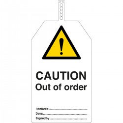 TAG-CAUTION-145*85 Brady Güvenlik Etiketleri