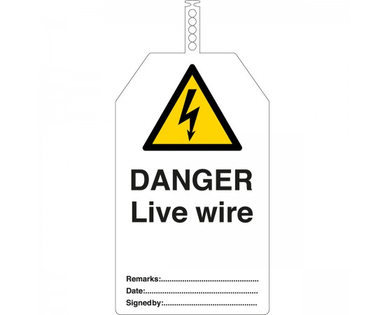 TAG-DANGER LIVE WIRE-145*85 Brady Güvenlik Etiketleri TAG-DANGER LIVE WIRE-145*85 Brady Güvenlik Etiketleri