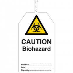 TAG-CAUTION BIOHAZ-145*85 Brady Güvenlik Etiketleri