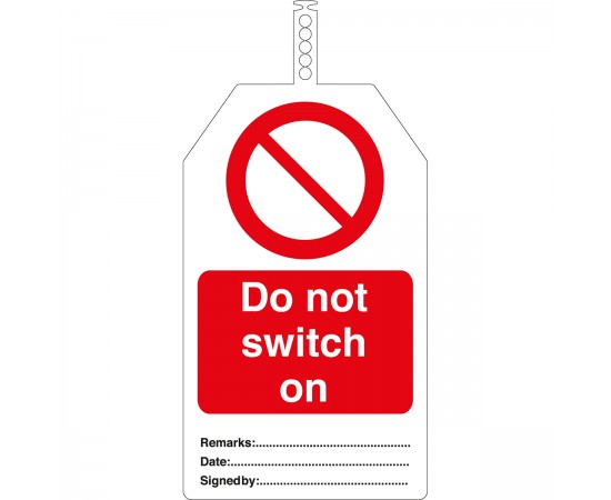 TAG-DO NOT SWITCH-145*85 Brady Güvenlik Etiketleri TAG-DO NOT SWITCH-145*85 Brady Güvenlik Etiketleri