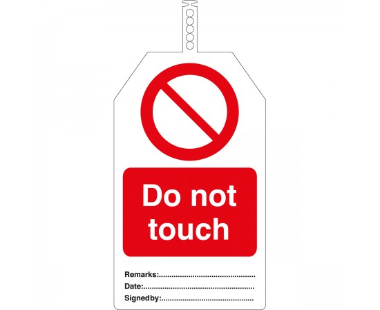 TAG-DO NOT TOUCH-145*85 Brady Güvenlik Etiketleri TAG-DO NOT TOUCH-145*85 Brady Güvenlik Etiketleri