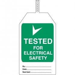 TAG-TESTED ELEC. SAFETY-145*85 Brady Güvenlik Etiketleri