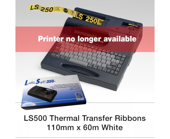 LS500 Thermal Transfer Ribbons 110mm x 60m White LS500 Bant LS500 Thermal Transfer Ribbons 110mm x 60m White LS500 Bant