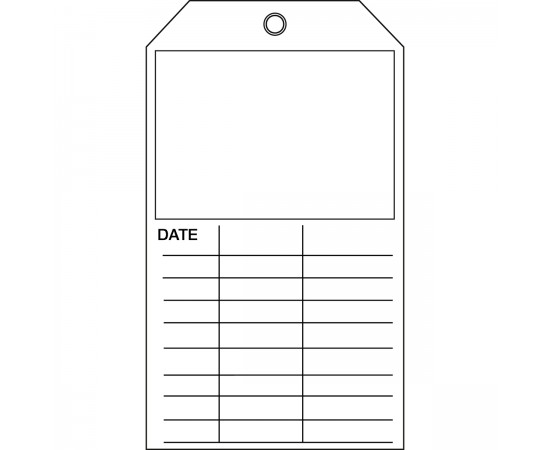 TAG-BLANK/DATE-175*100 Ekipman Denetim Yapışkansız Etiketleri TAG-BLANK/DATE-175*100 Ekipman Denetim Yapışkansız Etiketleri