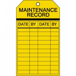 TAG-MAINTENANCE-175*100 Yapışkansız Ekipman Denetimi Etiketleri