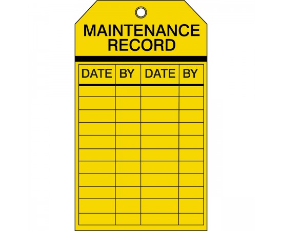 TAG-MAINTENANCE-175*100 Yapışkansız Ekipman Denetimi Etiketleri