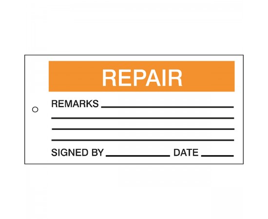 TAG-REPAIR-150*75 Yapışkansız Kalite ve Malzeme Kontrol Etiketleri TAG-REPAIR-150*75 Yapışkansız Kalite ve Malzeme Kontrol Etiketleri