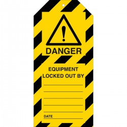 TAG-DANGER EQUIP. LOCK-50*110 Etiketleme: Uyarı Etiketleri