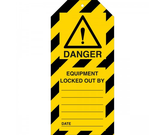 TAG-DANGER EQUIP. LOCK-75*160 Etiketleme: Uyarı Etiketleri