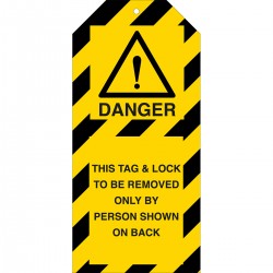 TAG-DANGER THIS TAG...-50*110 Etiketleme: Uyarı Etiketleri