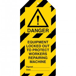 TAG-DANGER EQUIPMENT...-50*110 10/paket Etiketleme: Uyarı Etiketleri
