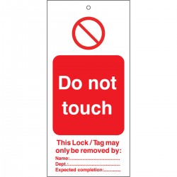 TAG-DO NOT TOUCH-50*110 Etiketleme: Uyarı Etiketleri