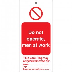 TAG-DN OPERATE/MEN-50*110 Etiketleme: Uyarı Etiketleri