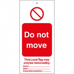 TAG-DO NOT MOVE-50*110 Etiketleme: Uyarı Etiketleri