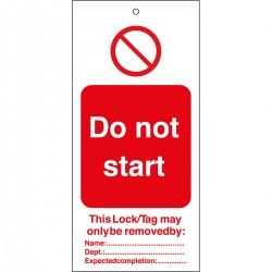 TAG-DO NOT START-50*110 Etiketleme: Uyarı Etiketleri