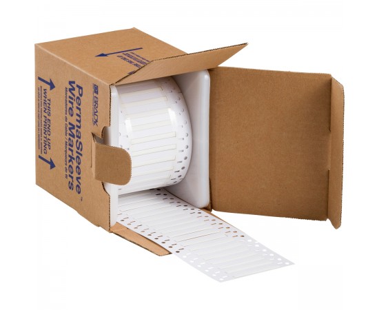 3PS-094-2-WT-S-2 PermaSleeve Tel İşaretleme Makaronları