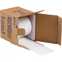3PS-187-2-WT-S PermaSleeve Tel İşaretleme Makaronları