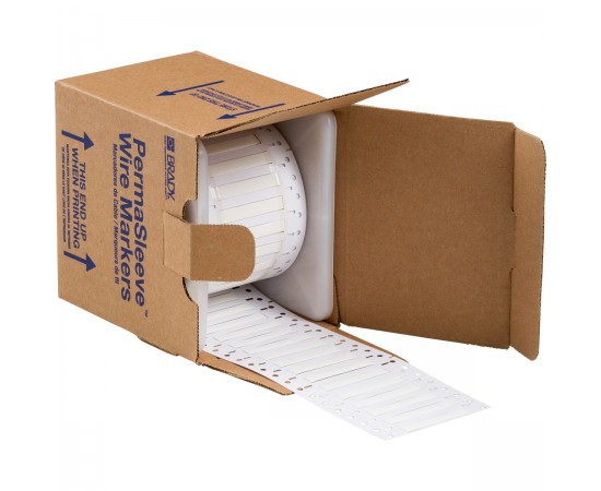 3PS-187-2-WT-S-2 PermaSleeve Tel İşaretleme Makaronları 3PS-187-2-WT-S-2 PermaSleeve Tel İşaretleme Makaronları