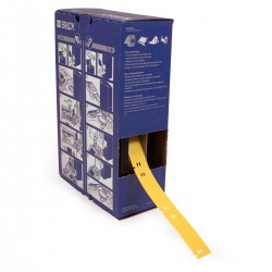 BM7-10x75-7643-YL M710 İçin Taşıyıcısız B-7643 Büyük Kutu yapışkansız kablo etiketleri
