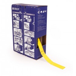 BM-10x60-348-YL M611, M610 ve M710 için Taşıyıcısız Toplu Taşıma Büyük Kutu Yapışkansız Kablo Etiketi