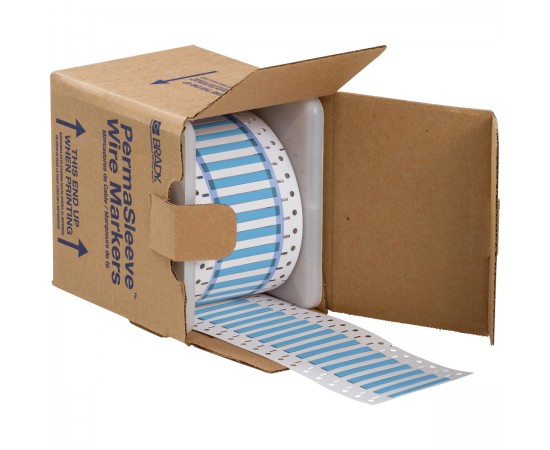 3PS-125-2-BL-S PermaSleeve Tel İşaretleme Makaronları