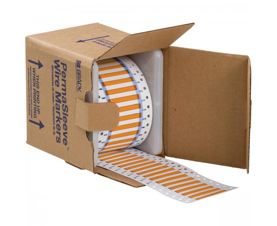 3PS-125-2-OR-S PermaSleeve Tel İşaretleme Makaronları