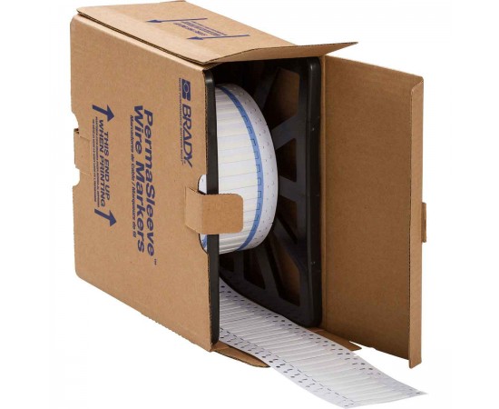 3PS-125-2-WT PermaSleeve Tel İşaretleme Makaronları