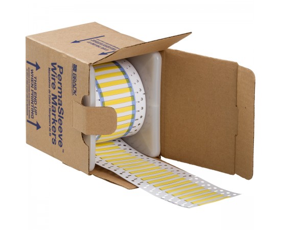 3PS-125-2-YL-S-2 PermaSleeve Tel İşaretleme Makaronları 3PS-125-2-YL-S-2 PermaSleeve Tel İşaretleme Makaronları