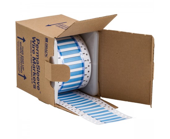 3PS-187-2-BL-S PermaSleeve Tel İşaretleme Makaronları 3PS-187-2-BL-S PermaSleeve Tel İşaretleme Makaronları