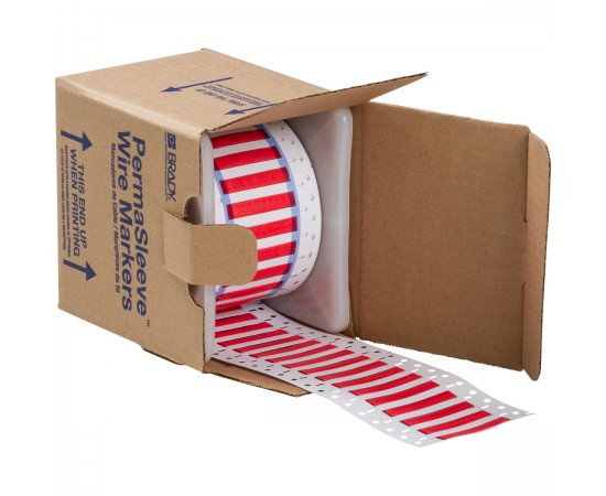 3PS-187-2-RD-S PermaSleeve Tel İşaretleme Makaronları 3PS-187-2-RD-S PermaSleeve Tel İşaretleme Makaronları