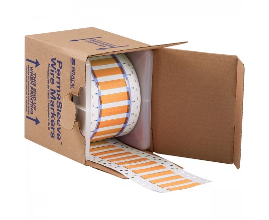 3PS-250-2-OR-S PermaSleeve Tel İşaretleme Makaronları 3PS-250-2-OR-S PermaSleeve Tel İşaretleme Makaronları