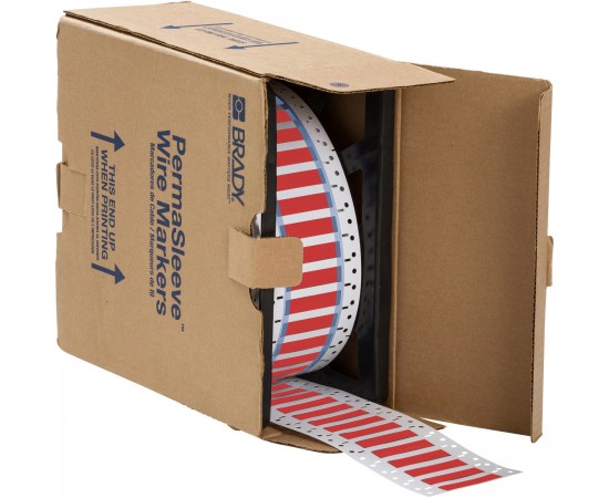 3PS-375-2-RD PermaSleeve Tel İşaretleme Makaronları 3PS-375-2-RD PermaSleeve Tel İşaretleme Makaronları