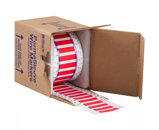 3PS-250-2-RD-S PermaSleeve Tel İşaretleme Makaronları 3PS-250-2-RD-S PermaSleeve Tel İşaretleme Makaronları
