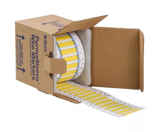 3PS-250-2-YL-S PermaSleeve Tel İşaretleme Makaronları 3PS-250-2-YL-S PermaSleeve Tel İşaretleme Makaronları