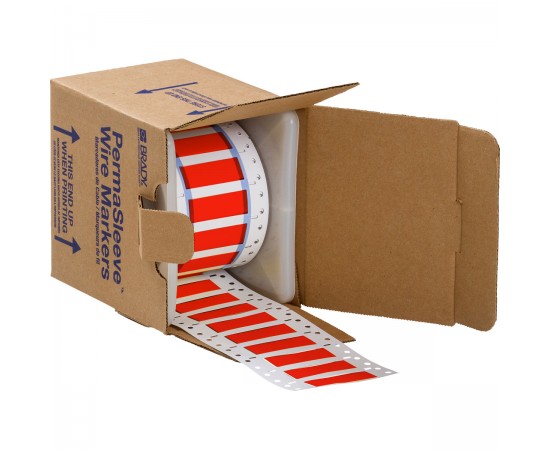 3PS-375-2-RD-S PermaSleeve Tel İşaretleme Makaronları 3PS-375-2-RD-S PermaSleeve Tel İşaretleme Makaronları