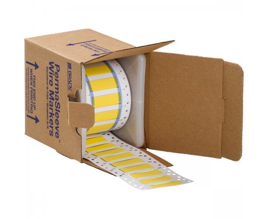 3PS-375-2-YL-S PermaSleeve Tel İşaretleme Makaronları 3PS-375-2-YL-S PermaSleeve Tel İşaretleme Makaronları