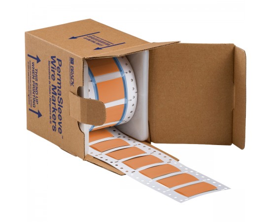 3PS-750-2-OR-S PermaSleeve Tel İşaretleme Makaronları 3PS-750-2-OR-S PermaSleeve Tel İşaretleme Makaronları